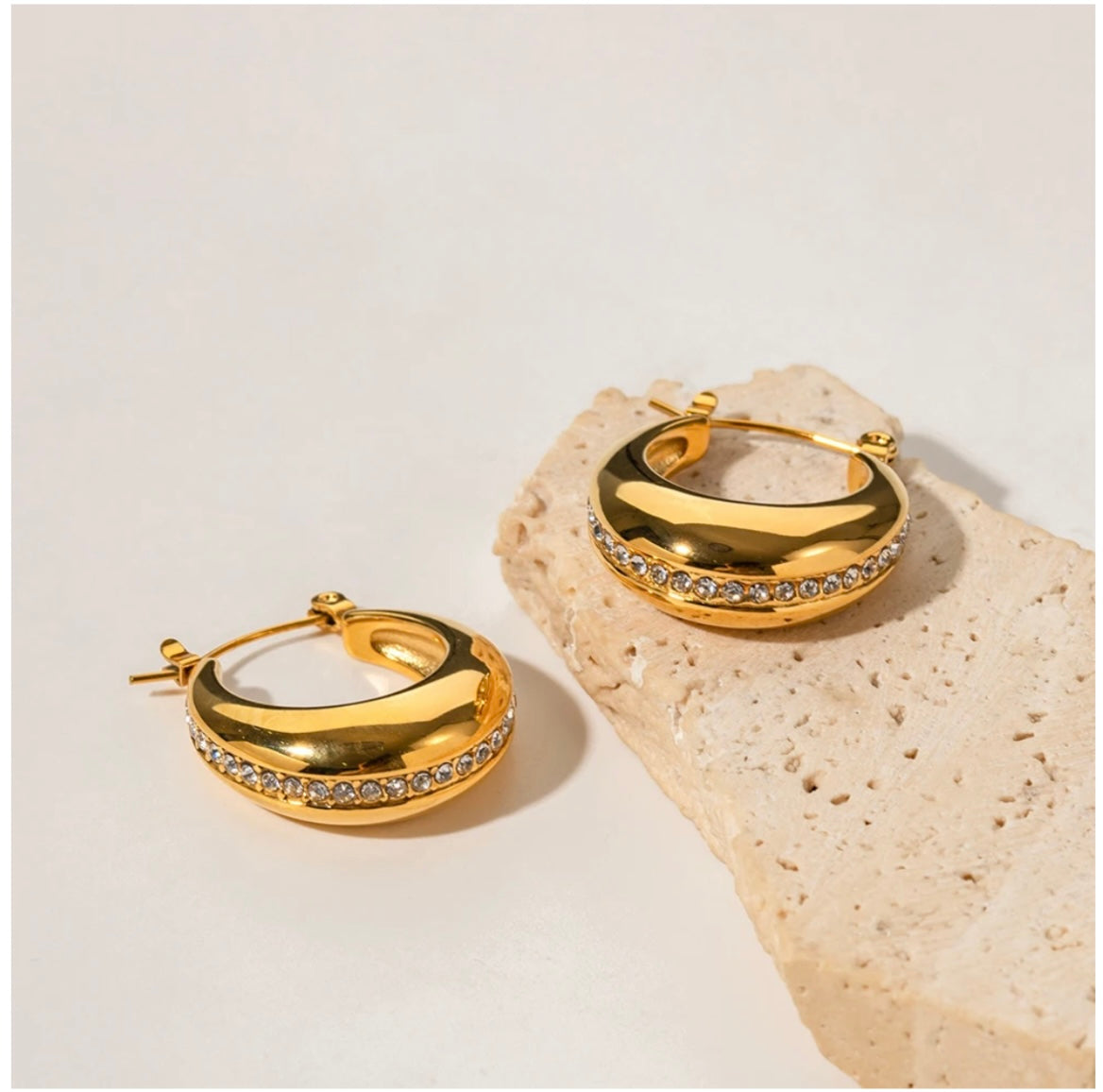 18K Gold-Plated Hoops