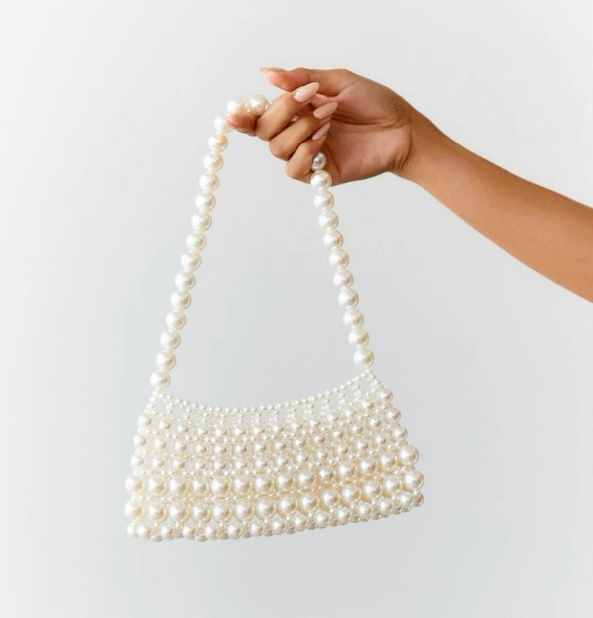 White Pearls Designer Bag