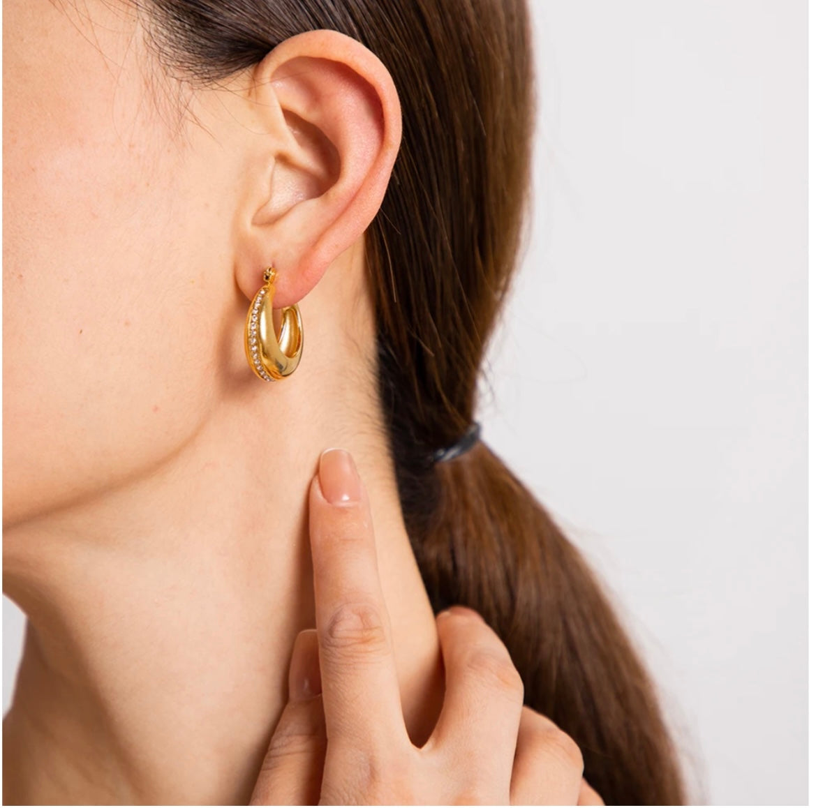 18K Gold-Plated Hoops