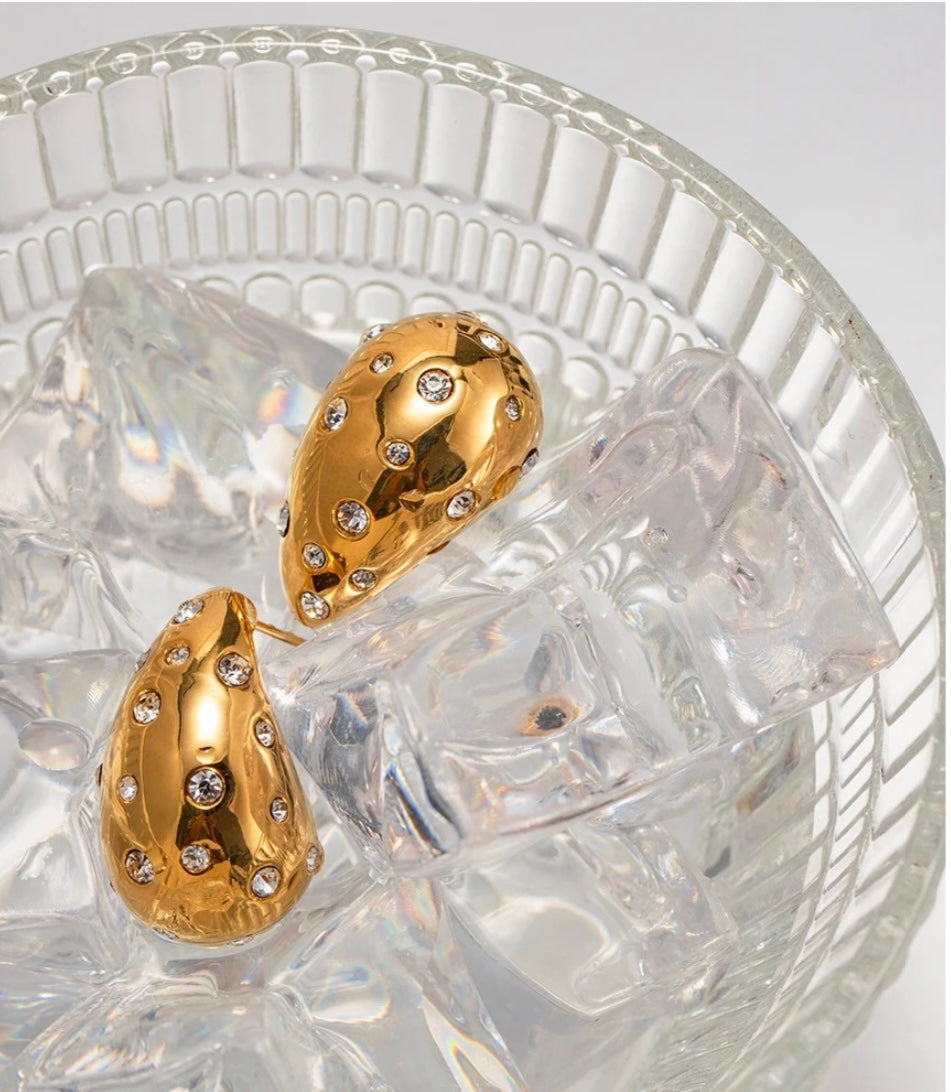 18k Gold-Plated Anti-Tarnish Drop Earrings (Small)