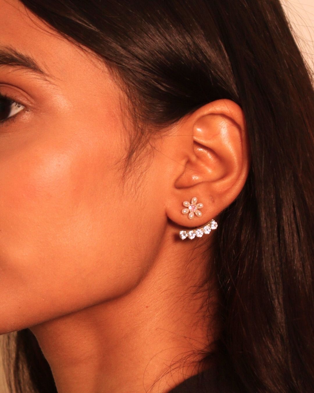 18K Gold-Plated Flower Studs