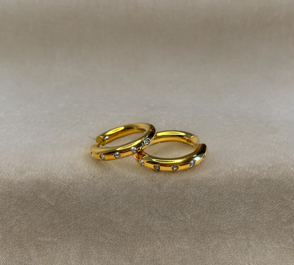18K Gold-Plated Hoops