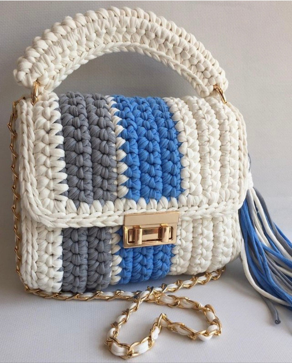 White Handmade Designer Bag
