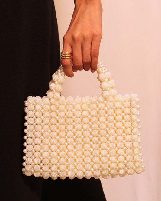 Off-White Pearls Designer Bag (Medium)
