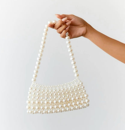 White Pearls Designer Bag