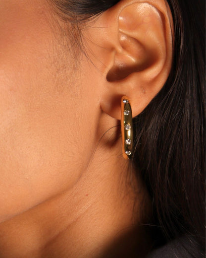 18K Gold-Plated Hoops
