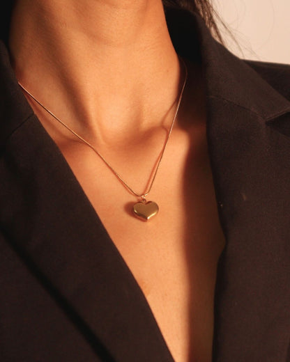 18k Gold-Plated Heart Pendant