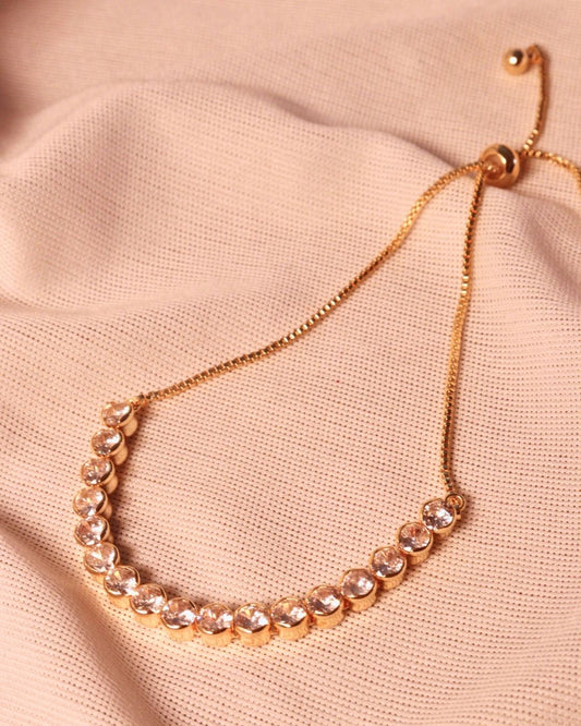 Gold-Plated Anti-Tarnish Embellished Bracelet