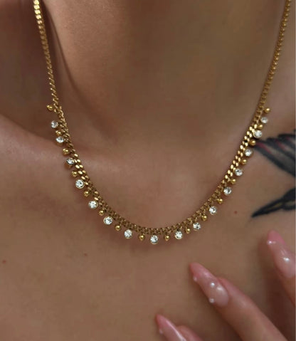 18k Gold-Plated Drops Necklace