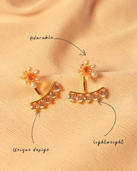 18K Gold-Plated Flower Studs