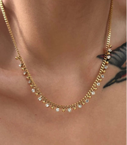 18k Gold-Plated Drops Necklace