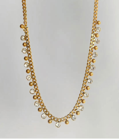 18k Gold-Plated Drops Necklace