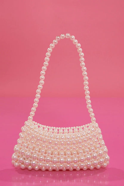 White Pearls Designer Bag