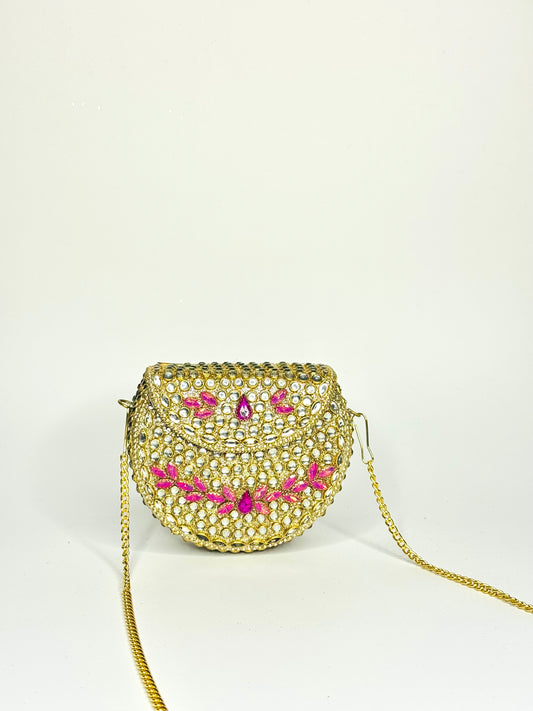 ‘Kiara’ Pink Clutch (Small)