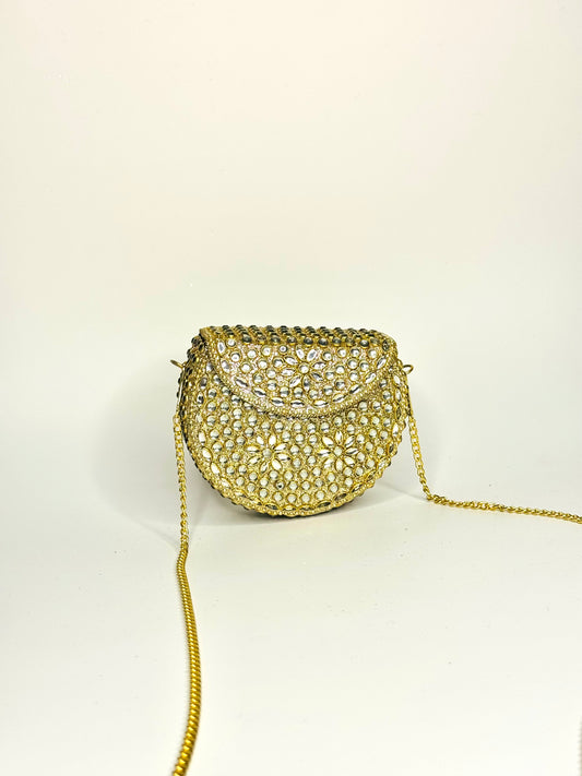 ‘Kiara’ Gold Clutch (Small)